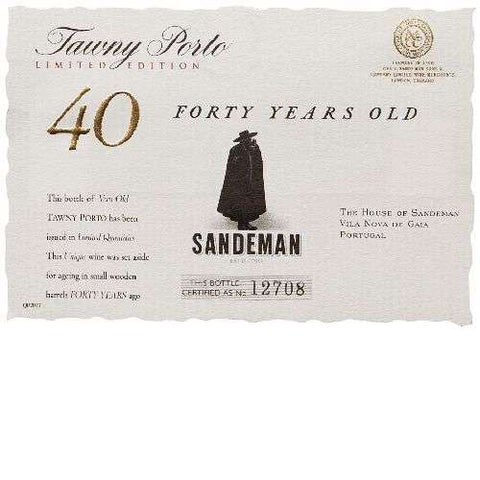 Sandeman Port Tawny 40 years Wood Box