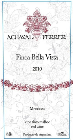 Achaval Ferrer Finca Bella Vista Malbec Mendoza 2010