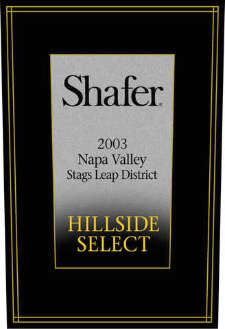 Shafer Hillside Napa Cabernet Sauvignon 2003