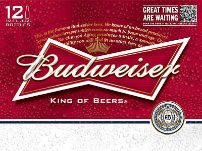 BUDWEISER LAGER BEER