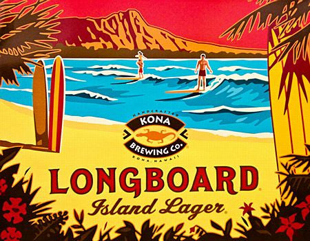 KONA LONGBOARD LAGER BEER