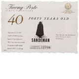 Sandeman Port Tawny 40 years Wood Box