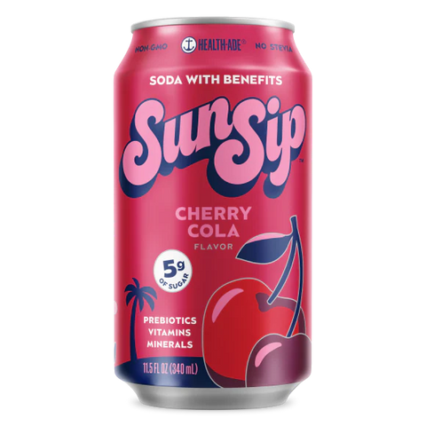 SunSip Cherry Cola Prebiotic Soda