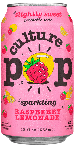 Culture Pop Raspberry Lemonade Probiotic Soda