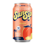 SunSip Peach Prebiotic Soda