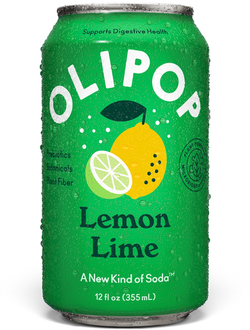 OLIPOP Lemon Lime Prebiotic Soda